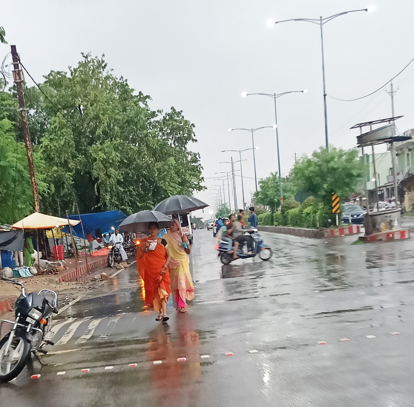 जिले में 17 दिनों बाद हुई झमाझम बारिश