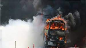 बुल्गारिया में भीषण हादसा, बस में आग लगने से 45 लोगों की मौत 