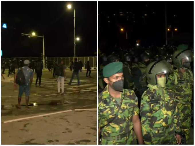  श्रीलंका में सेना का एक्शन शुरू, राष्ट्रपति सचिवालय से खदेड़े गए प्रदर्शनकारी 