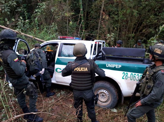  कोलंबिया में सुरक्षाबलों पर अब तक का सबसे बड़ा हमला, 8 अधिकारियों की मौत